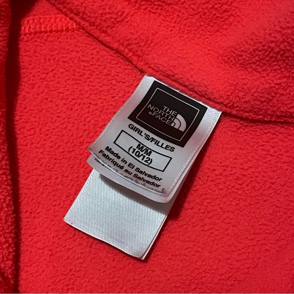 3/$25 The North Face Girls' Fleece Pullover - Pink, Size M (10/12) - Picture 3 of 6